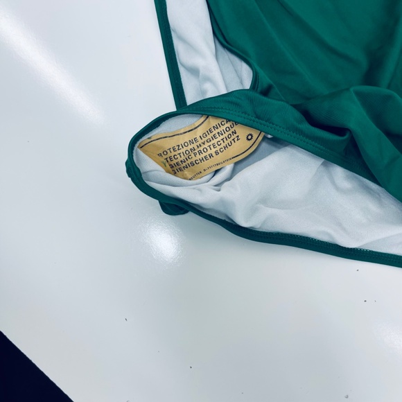 Women’s Plus Size XXL High Waisted Swimsuit Bottoms Green NWT - Picture 5 of 7